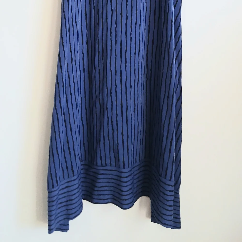 NWT- M x MATTHILDUR -Icelandic-Handmade -Blue and Black -Sleeveless-dress-Size M - Picture 12 of 13